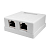 Розетка компьютерная 8P8C RJ-45 FTP кат.5E 2 порта (DIY) SUPRLAN 10-0308-1
