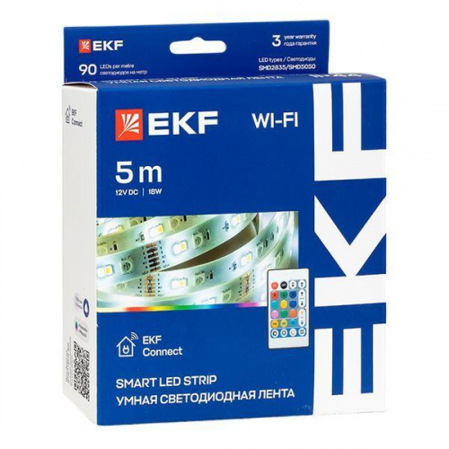 Лента светодиодная умная Connect RGBW (уп.5м) EKF slswf-5-rgbw фото 4