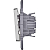 Переключатель 1-кл. Inspiria 10А IP20 250В 10AX механизм алюм. IEK 673652