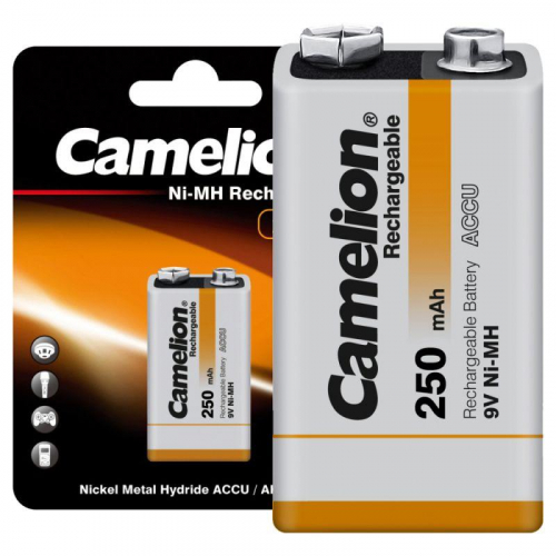 Аккумулятор "крона" 9V-250mAh Ni-Mh BL-1 NH-9V250BP1 аккумулятор 9В Camelion 5014 фото 2
