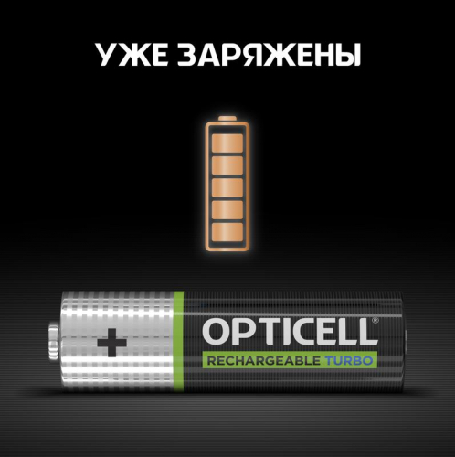 Аккумулятор AA/HR6 1.2В 2600мА.ч Ni-MH (блист.4шт) Turbo Opticell 6080002 фото 8