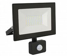 Прожектор светодиодный с датчиком LFL-3002S C02 30Вт 230В 6500К черн. Ultraflash 13330
