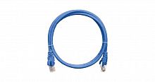 Патч-корд кат.5E (класс D) U/UTP 4 пары 24 AWG (7х0.205мм) 100МГц 2хRJ45 (8P8C) BC чистая медь LSZH нг(А)-HFLTx 1.5м син. NIKOMAX NMC-PC4UD55B-015-C-BL