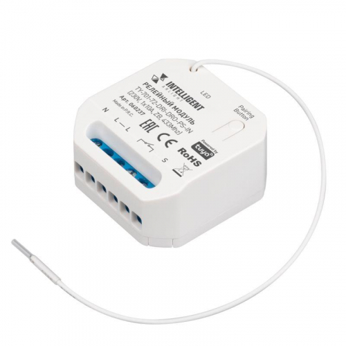 Релейный модуль TY-701-72-DRI-DRO-PS-IN (230В 1х10А ZB 433МГц) IP20 пластик INTELLIGENT ARLIGHT 060237 Релейный модуль TY-701-72-DRI-DRO-PS-IN (230В 1х10А ZB 433МГц) IP20 пластик INTELLIGENT ARLIGHT 060237