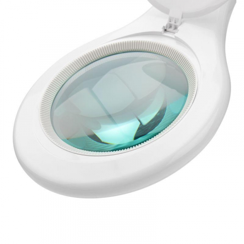 Лупа на струбцине круглая настол. 5D с подсветкой 56 SMD LED d127мм бел. Rexant 31-0403 фото 7