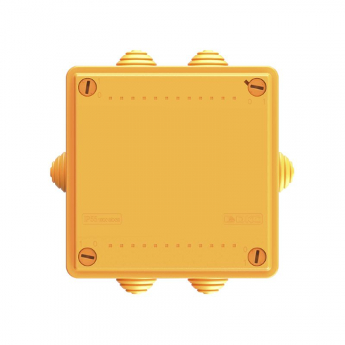 Коробка ответвительная FS 100х100х50мм IP55 6п 450В 6А 4кв.мм с кабельными вводами и клеммниками пластик. DKC FSB11604 фото 4