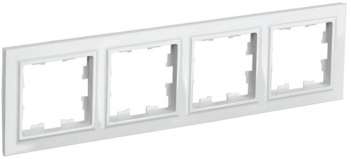Рамка 4-м BRITE РУ-4-БрБ бел. IEK BR-M42-K01 Рамка 4-м BRITE РУ-4-БрБ бел. IEK BR-M42-K01