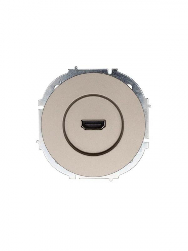 Розетка HDMI 1-м СП OSEN механизм титан LEZARD 743-3788-203