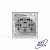 Переключатель перекрестный 1-кл. СП Pixel IP20 механизм айс TOKOV ELECTRIC TKE-PX-P1R-C34