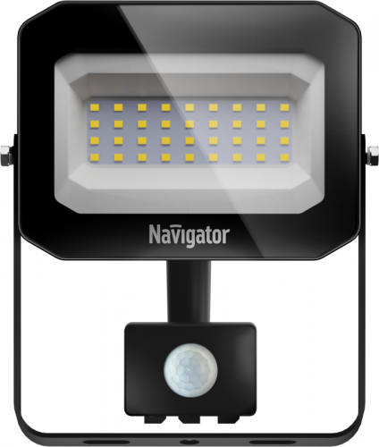 Прожектор светодиодный 95 428 NFL-05-30-4K-BL-SNR-LED 30Вт 4000К IP65 3000лм черн. с ИК датчиком движения Navigator 95428 фото 2 Прожектор светодиодный 95 428 NFL-05-30-4K-BL-SNR-LED 30Вт 4000К IP65 3000лм черн. с ИК датчиком движения Navigator 95428 фото 2