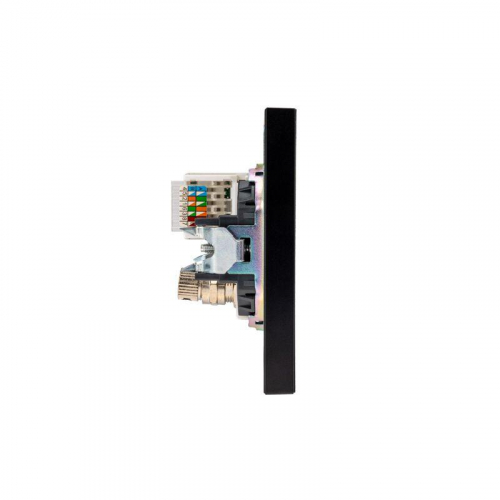 Розетка компьютерная + телевизионная СП STRONG MIELE RJ45 кат.6 + TV антрацит Kranz KR-78-0722-5 фото 4 Розетка компьютерная + телевизионная СП STRONG MIELE RJ45 кат.6 + TV антрацит Kranz KR-78-0722-5 фото 4