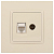 Розетка компьютерная + телевизионная 2-м Elegance 14-3110-02 RJ45 + TV IP20 механизм сл. кость Эра Б0034315