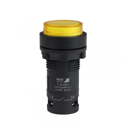 Кнопка с подсветкой OptiSignal Compact D22 С7-PL-M510 желт. 1НО 230В AC XB7NW35M1 КЭАЗ 362102 Кнопка с подсветкой OptiSignal Compact D22 С7-PL-M510 желт. 1НО 230В AC XB7NW35M1 КЭАЗ 362102