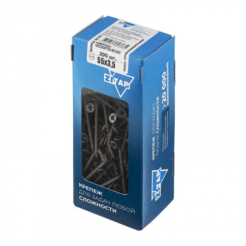 Саморез ШСГМ 3.5х55 (уп.200шт) Tech-Krep/Zitar 102133 фото 3
