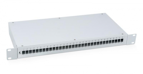 Кросс бокс оптический FO-19-32SC 19дюйм на 32 SC LC duplex со сплайс-кассетой и КДЗС без пигтейлов и проходных адаптеров Cabeus 7935c Кросс бокс оптический FO-19-32SC 19дюйм на 32 SC LC duplex со сплайс-кассетой и КДЗС без пигтейлов и проходных адаптеров Cabeus 7935c