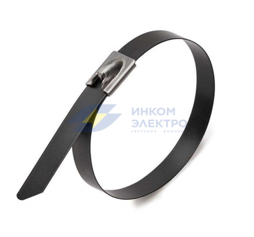 Хомут кабельный СКС-П (304) 4.6х400 стальной с покрытием (уп.100шт) Fortisflex 74935