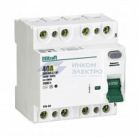 Выключатель дифференциального тока (УЗО) 4п 16А 300мА тип AC 6кА УЗО-03 SchE 14091DEK