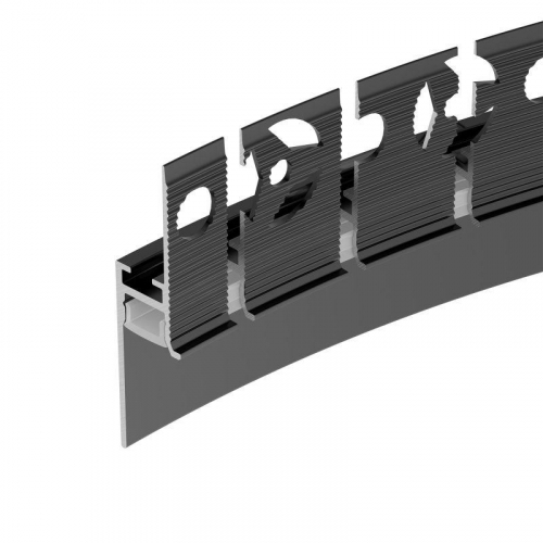 Профиль PLINTUS-FANTOM-BENT-H20-SIDE-2000 BLACK L2000 алюм. Arlight 043673(1)