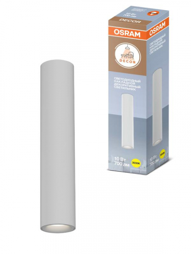 Светильник светодиодный TUBE SURFSP DLTB 10Вт 3000К тепл. бел. 700лм потолочн. бел. OSRAM 4607194233038 Светильник светодиодный TUBE SURFSP DLTB 10Вт 3000К тепл. бел. 700лм потолочн. бел. OSRAM 4607194233038