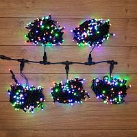 Гирлянда светодиодная "LED ClipLight" 5 нитей х20м 665LED мультиколор 50Вт 24В IP65 трансф. в компл. Neon-Night 323-509