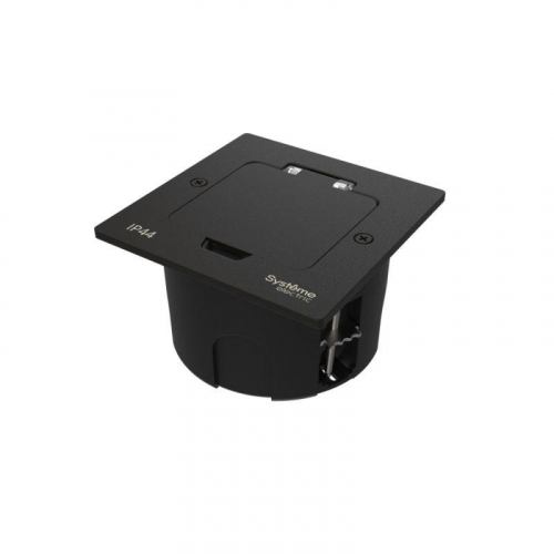 Лючок MultiDesk MDK20 на 2мод. IP44 с монтажной коробкой для стены фальшпола стола черн. матов. SE MDK20102MBA Лючок MultiDesk MDK20 на 2мод. IP44 с монтажной коробкой для стены фальшпола стола черн. матов. SE MDK20102MBA