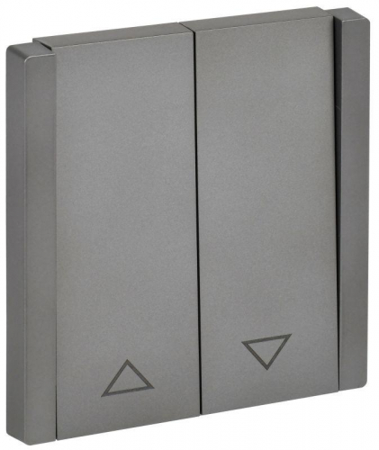 Выключатель жалюзи СП FORTE&PIANO 10А FP511 сталь IEK FP-V15-0-10-1-K46 Выключатель жалюзи СП FORTE&PIANO 10А FP511 сталь IEK FP-V15-0-10-1-K46