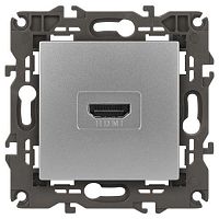 Розетка 14-3114-03 HDMI Elegance алюм. ЭРА Б0034334