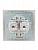 Розетка компьютерная 2-м СП Mira RJ45 16А IP20 со вставкой жемчуж./бел. перламутр. LEZARD 701-3030-141
