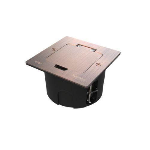 Лючок MultiDesk MDK20 на 2мод. IP44 с монтажной коробкой для стены фальшпола стола медь SE MDK20102CA Лючок MultiDesk MDK20 на 2мод. IP44 с монтажной коробкой для стены фальшпола стола медь SE MDK20102CA