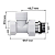 Набор термостатический прямой Design 1/2дюйм М30х1.5 бел. Royal Thermo НС-1640376