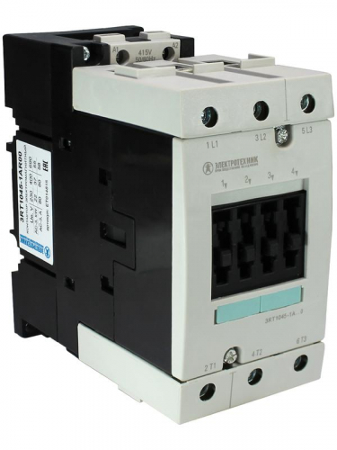 Контактор электромагнитный 3RT1045-1AR00 3-пол. 80А AC-3 37кВт/400В 415В AC 50Гц типоразмер S3 винт. клеммы IP20 Электротехник ET014815