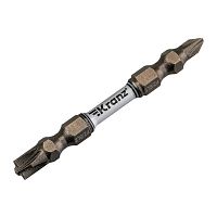 Бита для шуруповерта PZ/FL1хPZ/FL2х65мм (уп.2шт) Kranz KR-92-0451-2