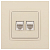 Розетка компьютерная 2-м Elegance 14-3108-02 RJ45 IP20 механизм сл. кость Эра Б0034309