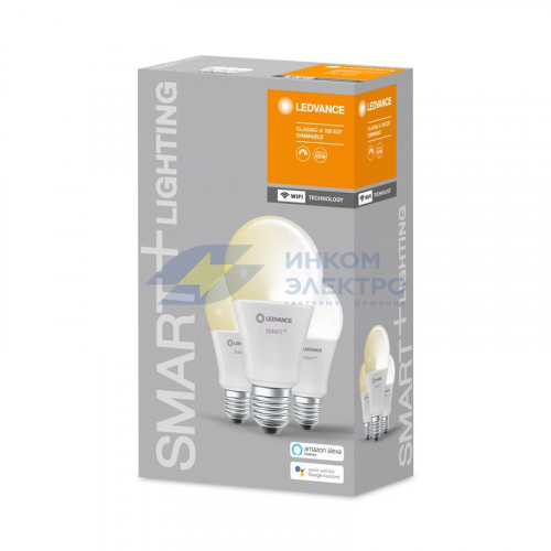 Лампа светодиодная SMART+ WiFi Classic Dimmable 14Вт (замена 100Вт) 2700К E27 (уп.3шт) LEDVANCE 4058075485839 фото 2