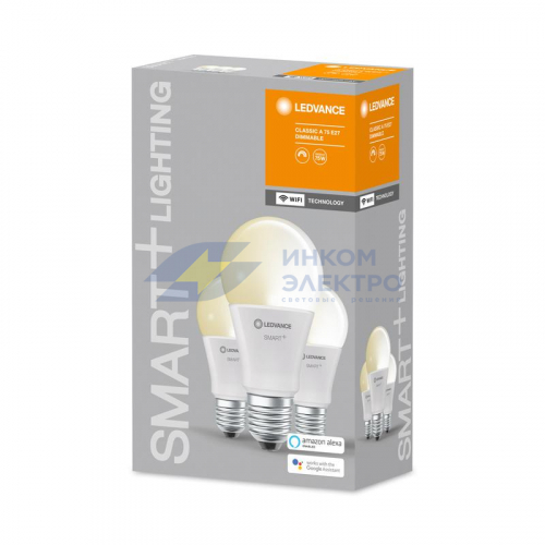 Лампа светодиодная SMART+ WiFi Classic Dimmable 9.5Вт (замена 75Вт) 2700К E27 (уп.3шт) LEDVANCE 4058075485778 фото 2