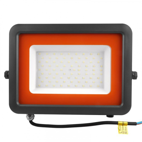 Прожектор светодиодный PFL-S2 70Вт 6500К IP65 220–240В ДО с клапаном закален. матов. стекло сер. Pro JazzWay 2853318D фото 2