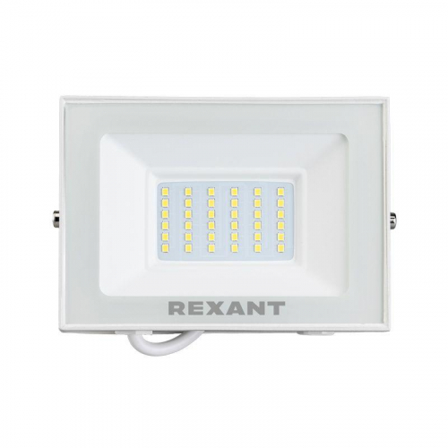 Прожектор светодиодный СДО 300Вт 6500К холод. бел. 24000лм корпус бел. Rexant 605-1030 фото 2