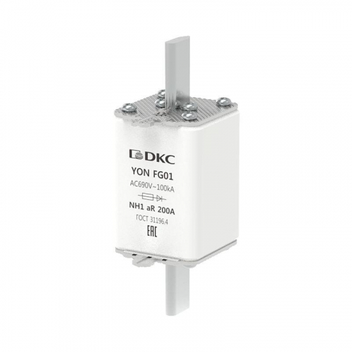 Предохранитель YON ножевого типа FG1 200А 690В хар-ка aR DKC 1FG01-0200-690V-AR