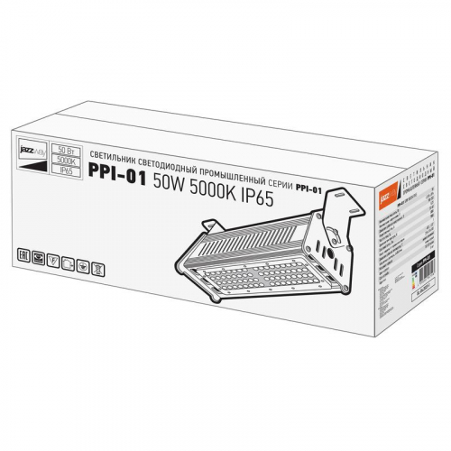 Светильник светодиодный PPI-01 50Вт 5000К IP65 new slim ДСП для высоких пролетов Pro+ JazzWay 5047198 фото 6