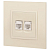 Розетка компьютерная 2-м Elegance 14-3108-02 RJ45 IP20 механизм сл. кость Эра Б0034309