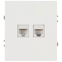 Розетка информационная 2-м СП Arktik RJ45 16А IP20 250В бел. Эра Б0070484
