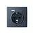 Розетка ArtGallery 16А с 2-мя заряд. устройствами USB A+C 5В/2.4А/3А 2х5В/1.5А механизм грифель SE GAL000732