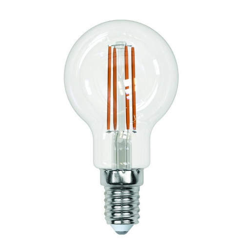 Лампа светодиодная LED-G45-13W/3000K/E14/CL PLS02WH Sky прозр. картон Uniel UL-00005905