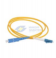 Патч-корд оптический коммутационный переходной для одномодового кабеля (SM); 9/125 (OS2); LC/UPC-SC/UPC; одинарного исполнения (Simplex); LSZH (дл.1м) ITK FPC09-LCU-SCU-C1L-1M