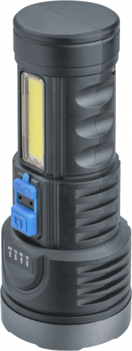 Фонарь аккумуляторный светодиодный 95 558 NPT-CP28-ACCU пласт. 1LED 1Вт+1СОВ 3Вт Li-Ion 4В универсальный NAVIGATOR 95558 фото 2