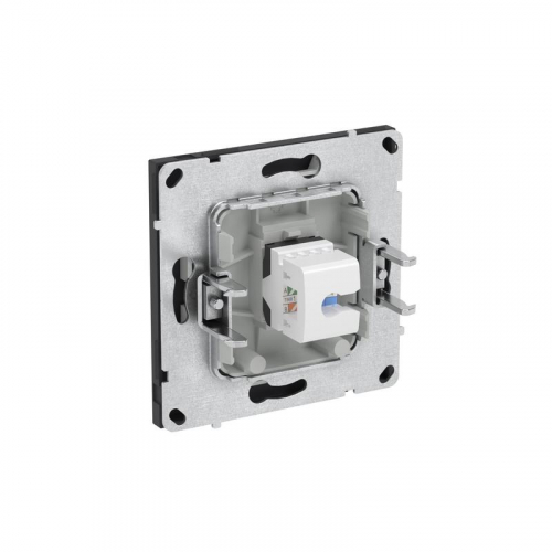 Розетка компьютерная 1-м KANT RJ45 кат.6A без шторки черн. уголь DKC 7012673 фото 5
