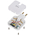 Разветвитель электрический 2-м 10А SPF-2-FL-USBC 2USB A+C поворотн. бел. Эра Б0069090