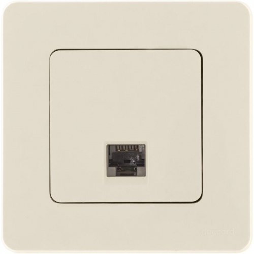 Розетка компьютерная СП Inspiria RJ45 кат.5E UTP IP20 сл. кость IEK 673826 фото 2 Розетка компьютерная СП Inspiria RJ45 кат.5E UTP IP20 сл. кость IEK 673826 фото 2