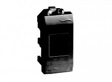 Розетка компьютерная СП 1мод. Brava RJ45 кат.5E экранир. черн. DKC 77457N