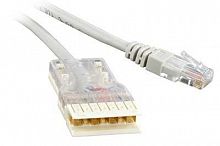 Патч-корд кат.5E 110-RJ45 4 пары PC-110-RJ45-4P-C5e-2M-LSZH-GY LSZH 2м сер. Hyperline 229904